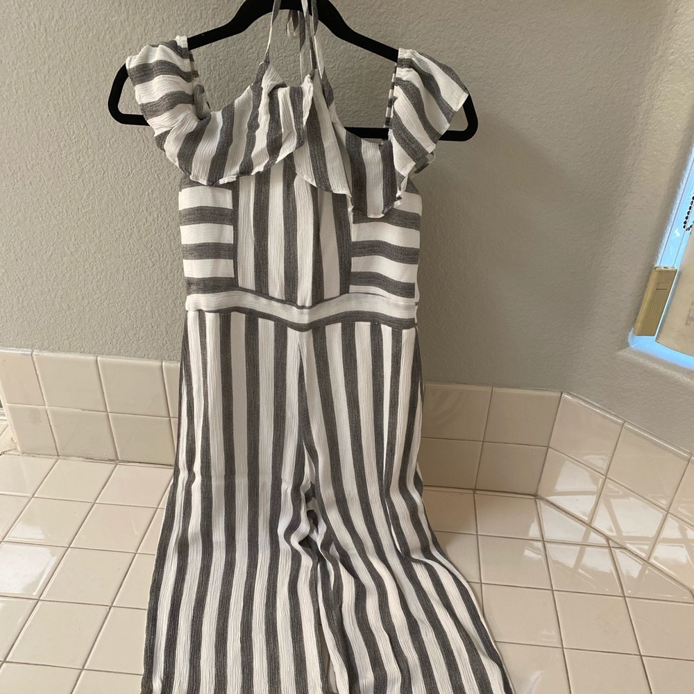 Striped Pant Jump Suit
